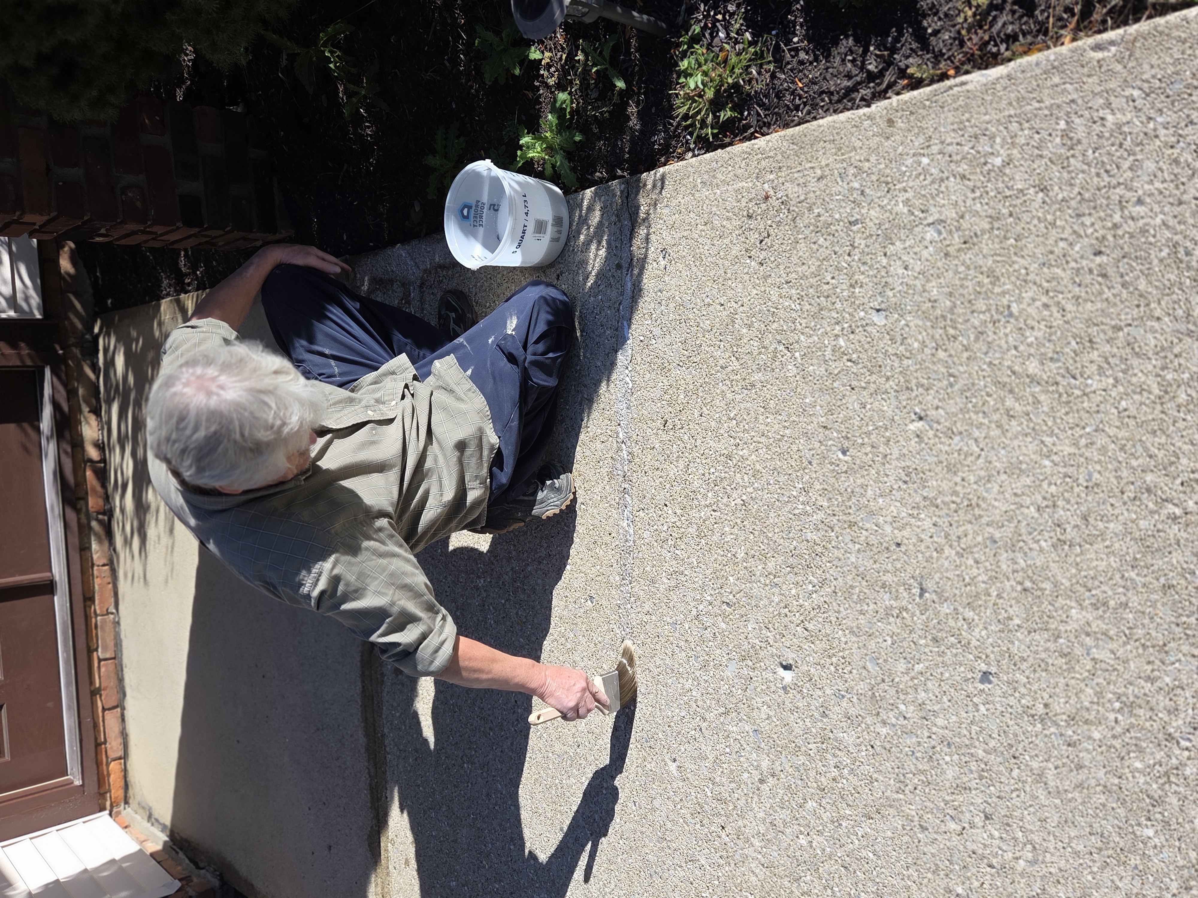 Sidewalk Cleaning Before and After